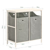 SoBuy Mobile portabiancheria 77x38x80cm BZR57-W