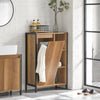 SoBuy BZR65-PF Mobiletto Bagno con Cesto Portabiancheria Estraibile - Armadietto con Ripiani Aperti, Multiuso Salvaspazio 60x30x90cm
