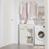 SoBuy Mobile armadio con portabiancheria 66x37x95cm BZR66-W