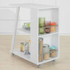 SoBuy Carrello tavolino bianco 60x38x77cm FKW77-W