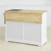 SoBuy Credenza con piano allungabile in hevea 115x46x93cm FKW84-WN