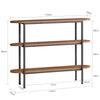 Sobuy Table Entrance Consolidation Thame Table Table Декоративна маса Marrone 110x25x86cm FSB67 -S