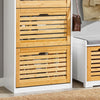 SoBuy Scarpiera in bambù 55x30x112cm FSR108-WN