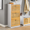 SoBuy Scarpiera in bambù 55x30x112cm FSR108-WN