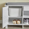 SoBuy Panca scarpiera 107x35x50cm FSR83-W