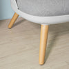 Sobuy кресло с Poglipiesi Scandinavian стол Сиво сиво FST63-HG