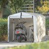 SoBuy KLS11-L Box per Moto e Attrezzi da Esterno - Tenda Impermeabile per Biciclette, Motocicli e Giardino, Argento 159x219x165cm