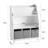 SoBuy Libreria per bambini con vani 63x28x80cm KMB34-W