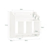 SoBuy Libreria a muro per bambini 60x18x51cm KMB46-W