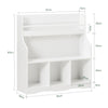 SoBuy Libreria scaffale per bambini 90x30x95cm KMB57-W