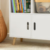 Детски шкафове за детски шкафове Sobuy за играчки за рафт за съхранение на мебели за детска стая бяло 60x30x103cm kmb58-w