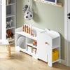 SoBuy Libreria scaffale per bambini 110x25x60cm KMB62-W