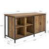 SoBuy KNL01-F Isola Cucina Industriale con Ruote - Credenza e Madia Multifunzionale Salvaspazio, 170x60x89cm