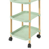 Sobuy Kitchen Trolley Trolley Trolley Trolley Cart Kitchen Trolley с колела, зелено, SVW06-Gr