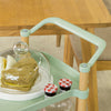 Sobuy Kitchen Trolley Trolley Trolley Trolley Cart Kitchen Trolley с колела, зелено, SVW06-Gr