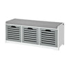 Sobuy Shoading Bench Shoesome Grey Brush Holder със седалка FSR23-HG