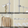 SoBuy Adjustable walk-in wardrobe 244x27x270cm KLS03-HG