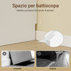 SoBuy FBT149-WN Slim Bedside Table with 2 Drawers and Shelf - White Night Table 20x35x60 cm