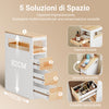 SoBuy Space-saving trolley 65x23x82cm BZR54-WN
