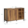 SoBuy BZR63-PF Bathroom Vanity Unit Space-saving Bathroom Cabinet with 2 Doors and Shelf, Floor-Mounting Under Sink Cabinet with Adjustable Feet 60x60x30 cm