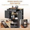 Προ-αλάτι SoBuy FKW133-WN Kitchen Island με ρόδες – Τρόλεϊ κουζίνας που εξοικονομεί χώρο με συρτάρι και ρυθμιζόμενο ράφι – Ντουλάπα κουζίνας με πάγκο εργασίας, για τραπεζαρία ή για χερσόνησο κουζίνας, Λευκό 99x40x85 cm