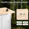 SoBuy Sideboard mit Gummiplatte 130x71x91cm FKW41-WN