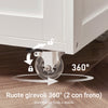 SoBuy FKW45-WN carrello cucina – 4 ruote girevoli 360° con freno di sicurezza