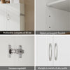SoBuy FRG231-L-W Pensile Bagno Sospeso Bianco - Ambientazione cucina con contenuti organizzati