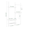 SoBuy Begehbarer Kleiderschrank 195x42x295cm FRG34-II-W