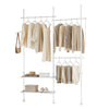 SoBuy Begehbarer Kleiderschrank 195x42x295cm FRG34-II-W