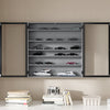 SoBuy FSB113-H-DG Mobiletto Sospeso con Ante in Vetro, 5 Ripiani, Grigio - immagine 10/12