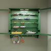 SoBuy FSB114-E-SY Armadio da Parete Sospeso con Ante in Vetro, Verde Scuro - immagine 8/12