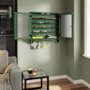 SoBuy FSB114-E-SY Armadio da Parete Sospeso con Ante in Vetro, Verde Scuro - immagine 10/12