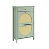 SoBuy FSR223-GR Scarpiera Salvaspazio 2 Ante con Cassetto (immagine 1/12)