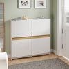 SoBuy FSR225-E-W Scarpiera Slim Salvaspazio 4 Ante a Ribalta, Bianco - immagine 2/12