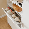 SoBuy FSR230-W Scarpiera Slim con Ante Ribaltabili, 8 Ripiani, Bianco - immagine 6/12