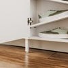 SoBuy FSR231-W Scarpiera Salvaspazio con 2 Ante, 10 Ripiani Inclinati, Bianco - immagine 7/12