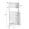 SoBuy FSR233-W Scarpiera Salvaspazio con Specchio, 9 Ripiani, Bianco - immagine 3/12