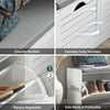 SoBuy Panca scarpiera 97x30x47cm - Bianca con Cuscino Grigio FSR62-II-W