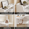 SoBuy Klappschreibtisch mit Box mit Rollen 64x25x98 cm FWT105-W