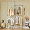 SoBuy Adjustable walk-in wardrobe 244x27x270cm KLS03-HG