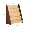 Sobuy KMB32-N Bookstore Montessorian for Children Shepherds Holder Carriage Booksaes от държача на земята с 4 отделения и 2 куки носи игри деца естествени контейнери 91x30x89 cm
