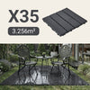 Pre-sale Sobuy SDA15-HG, Piastrelle da Giardino 35 Pezzi Pavimento per Esterno Ad Incastro Mattonelle per Esterno Antiscivolo per Balcone e Giardino Grigio 30.5x30.5x2 cm