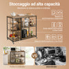 SoBuy Side trolley 110x45x92cm SVW18-F