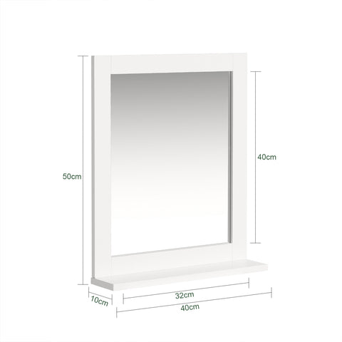 Specchio da parete 40x10x50cm FRG129-W